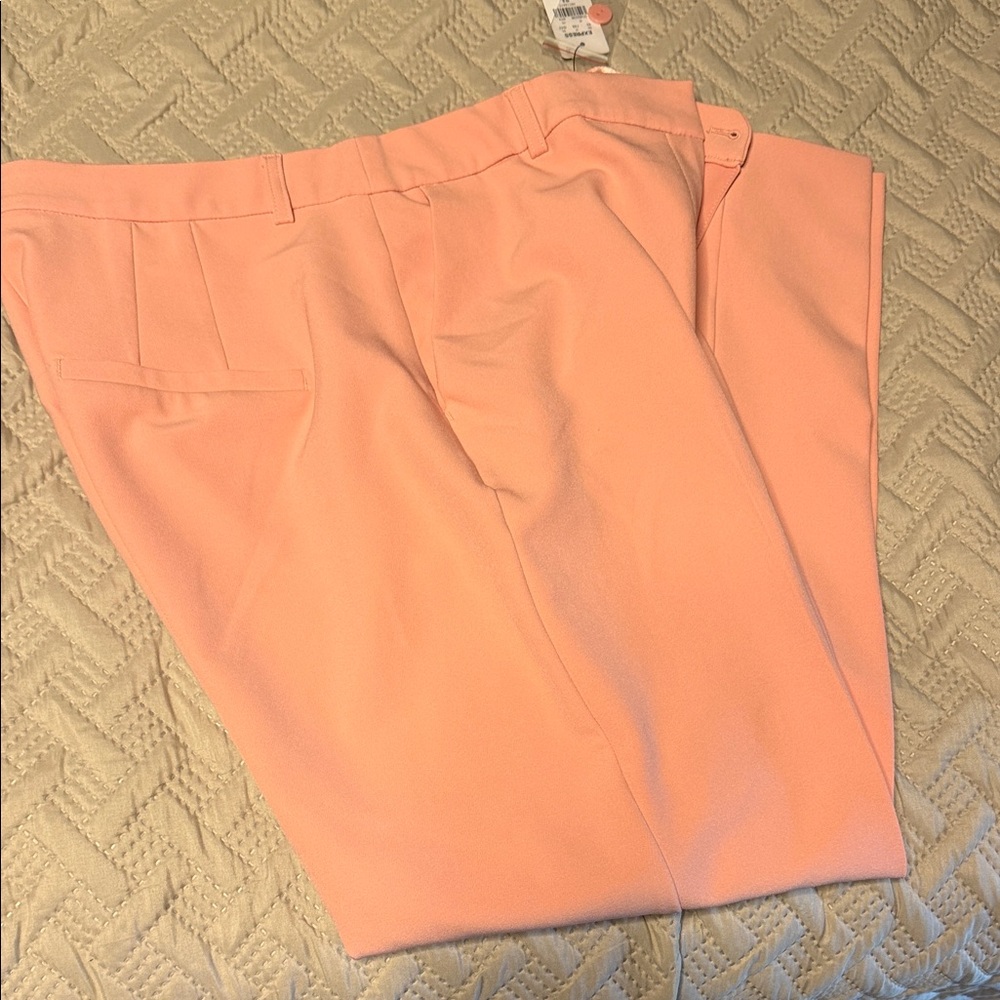 Express lt pink trousers- Straight Editor Ankle